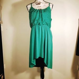 "Bongo" womens Strappy Sundress, size XL, teal green